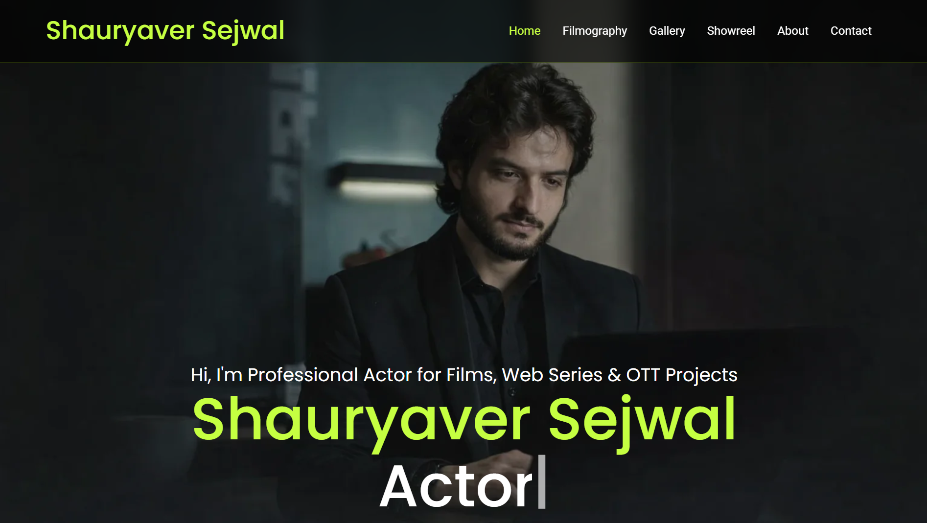 Actor Portfolio Website